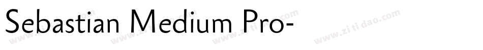 Sebastian Medium Pro字体转换